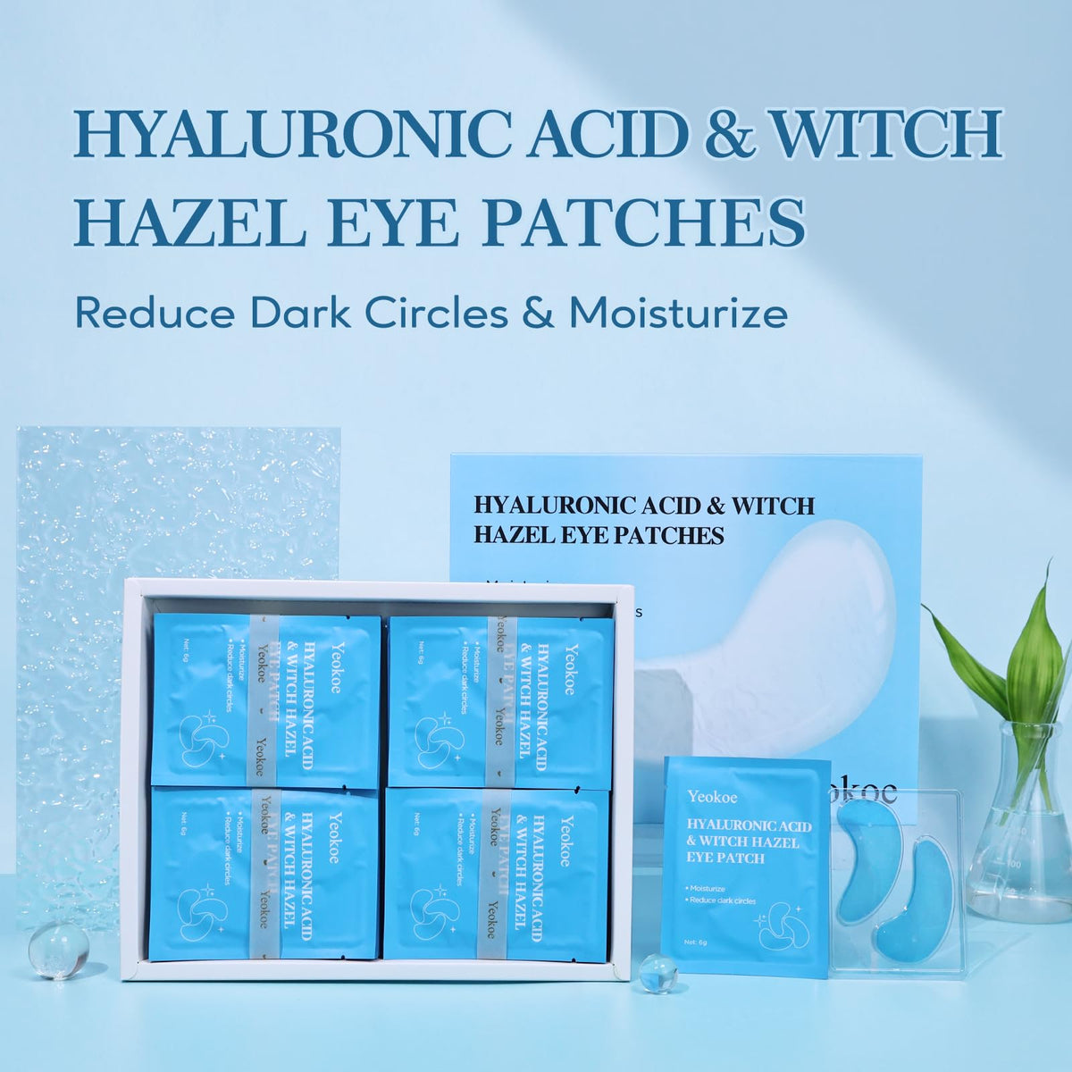 Yeokoe Under Eye Patches application on model