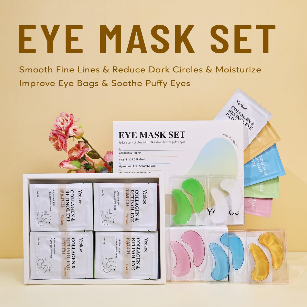 Yeokoe Under Eye Patches application on model
