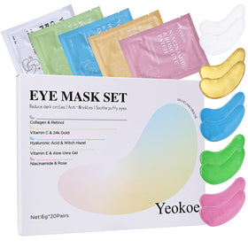 Yeokoe Under Eye Patches front view with packaging