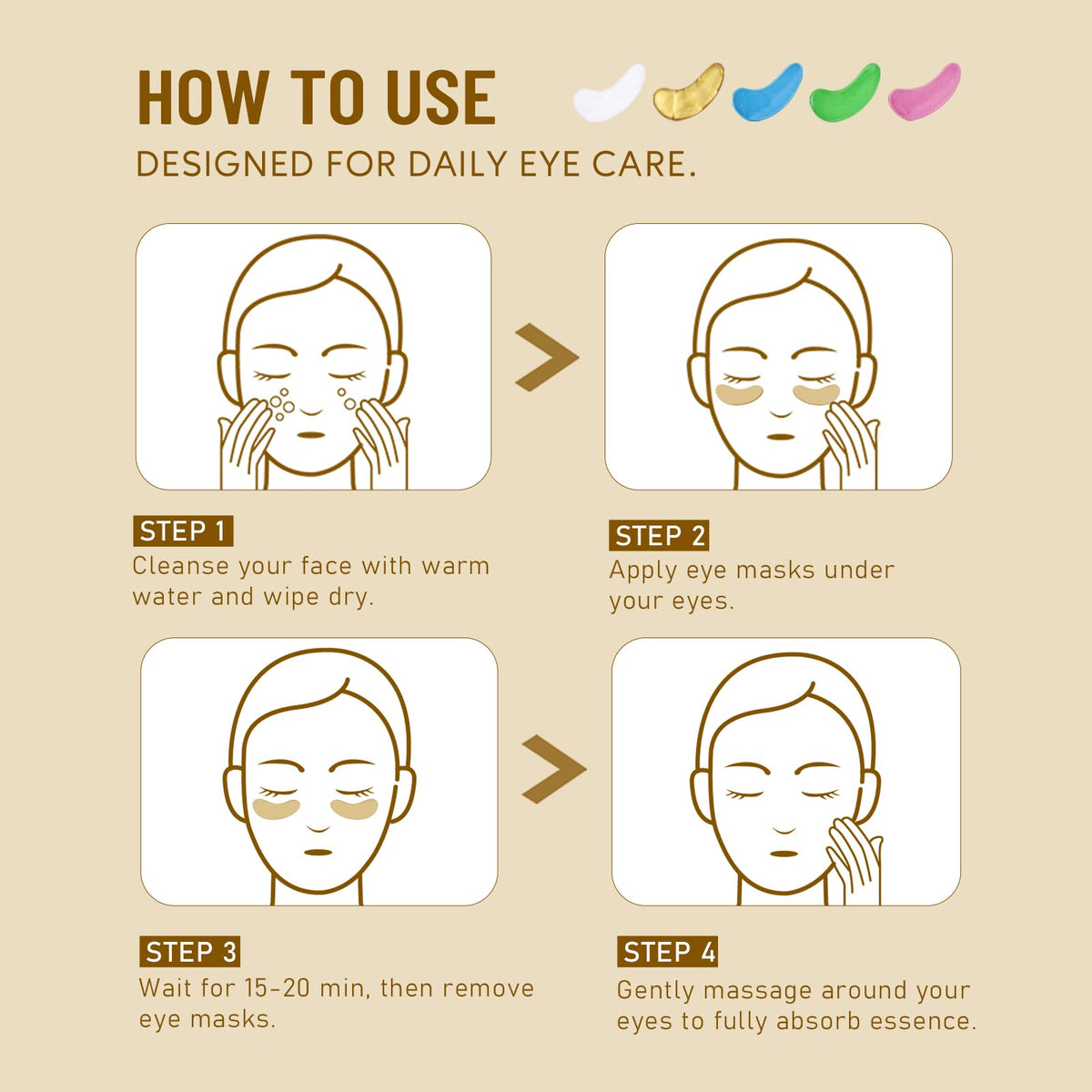 Yeokoe Under Eye Patches Hyaluronic Acid & Witch Hazel variant