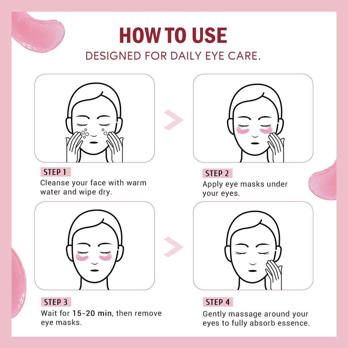 Yeokoe Under Eye Patches in a spa setting