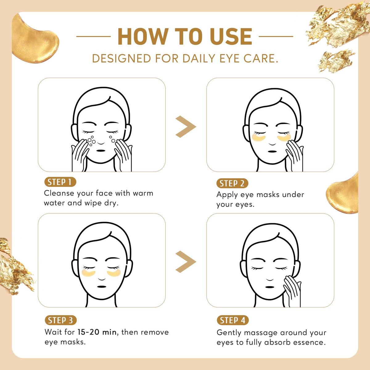 Yeokoe Under Eye Patches in use during self-care session