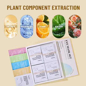 Yeokoe Under Eye Patches showing collagen and retinol ingredients