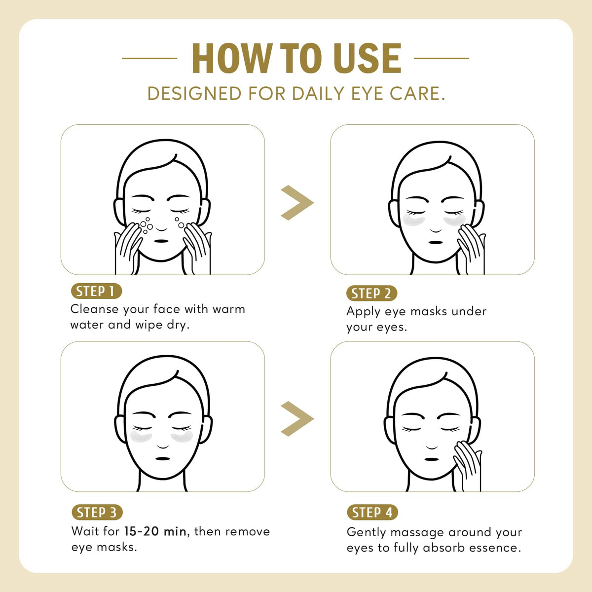 Yeokoe Under Eye Patches with collagen and retinol ingredients