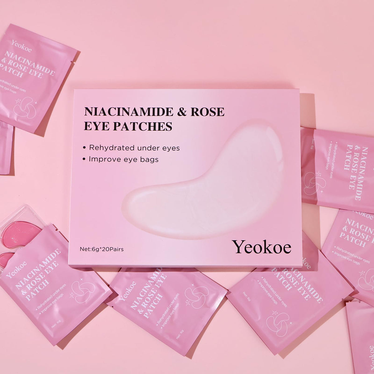 Yeokoe Under Eye Patches with Niacinamide ingredient label