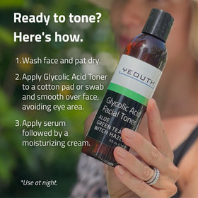 YEOUTH Glycolic Acid Toner 8% in a skincare routine
