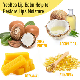 YesBes 128 Pack Lip Balm Coconut flavour close-up