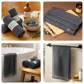 Yiclick exfoliating washcloth towel showing textured surface