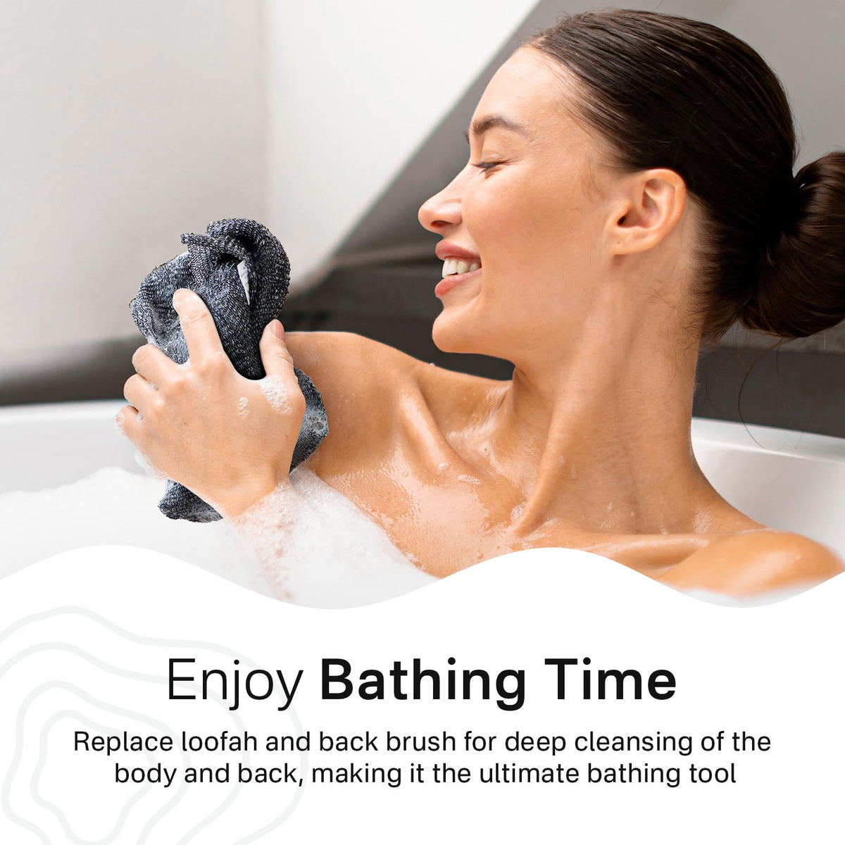 Yiclick exfoliating washcloth towels in packaging
