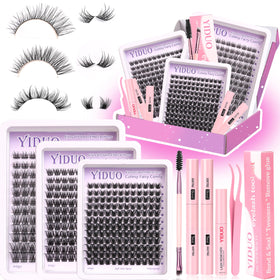 YIDUO 3 Style Lash Clusters Kit packaging front view