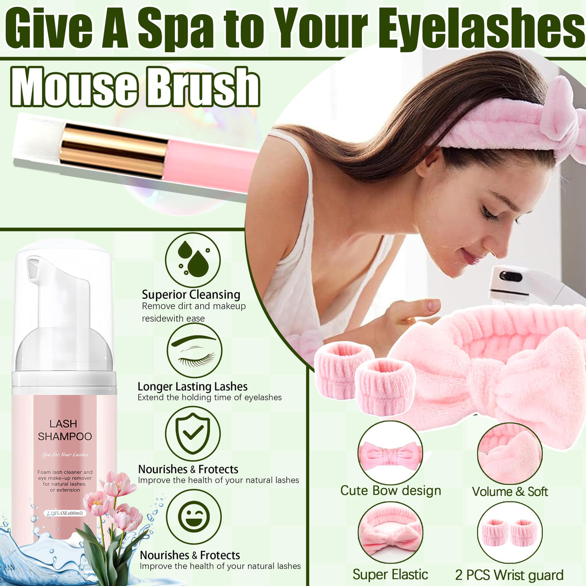 YIDUO cleansing shampoo for lash care