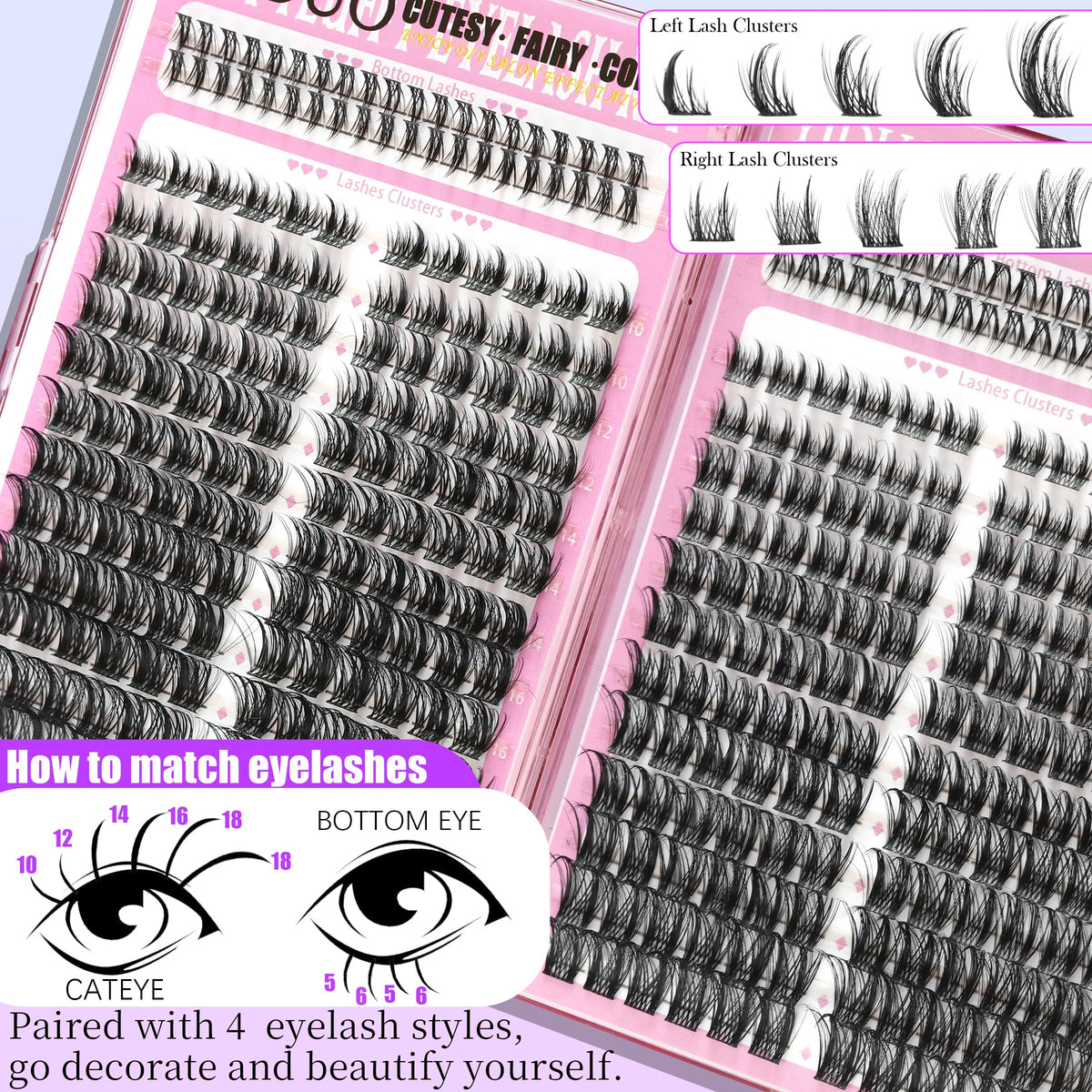 YIDUO cluster lash application guide for beginners