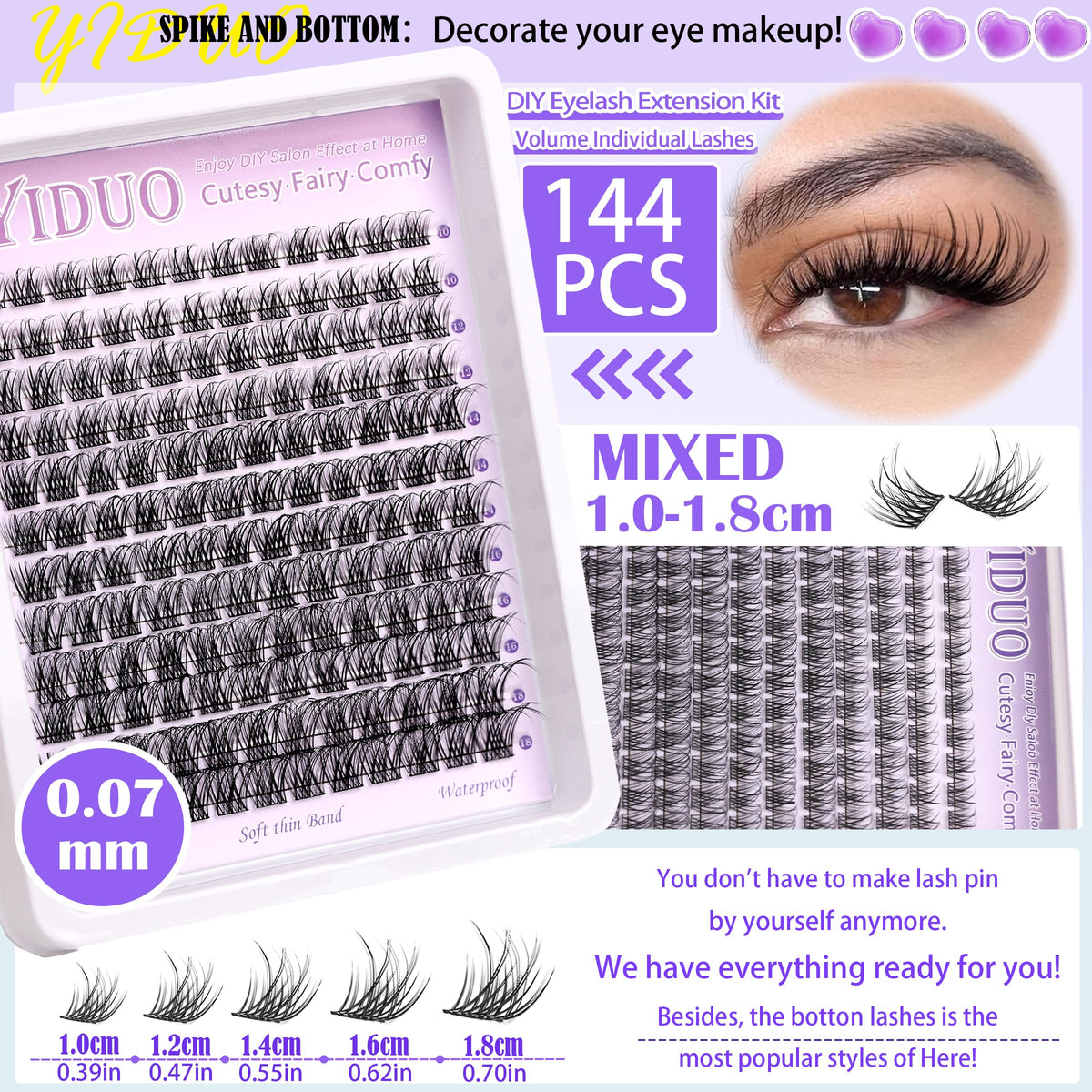 YIDUO Eyelash Bond & Seal bottles
