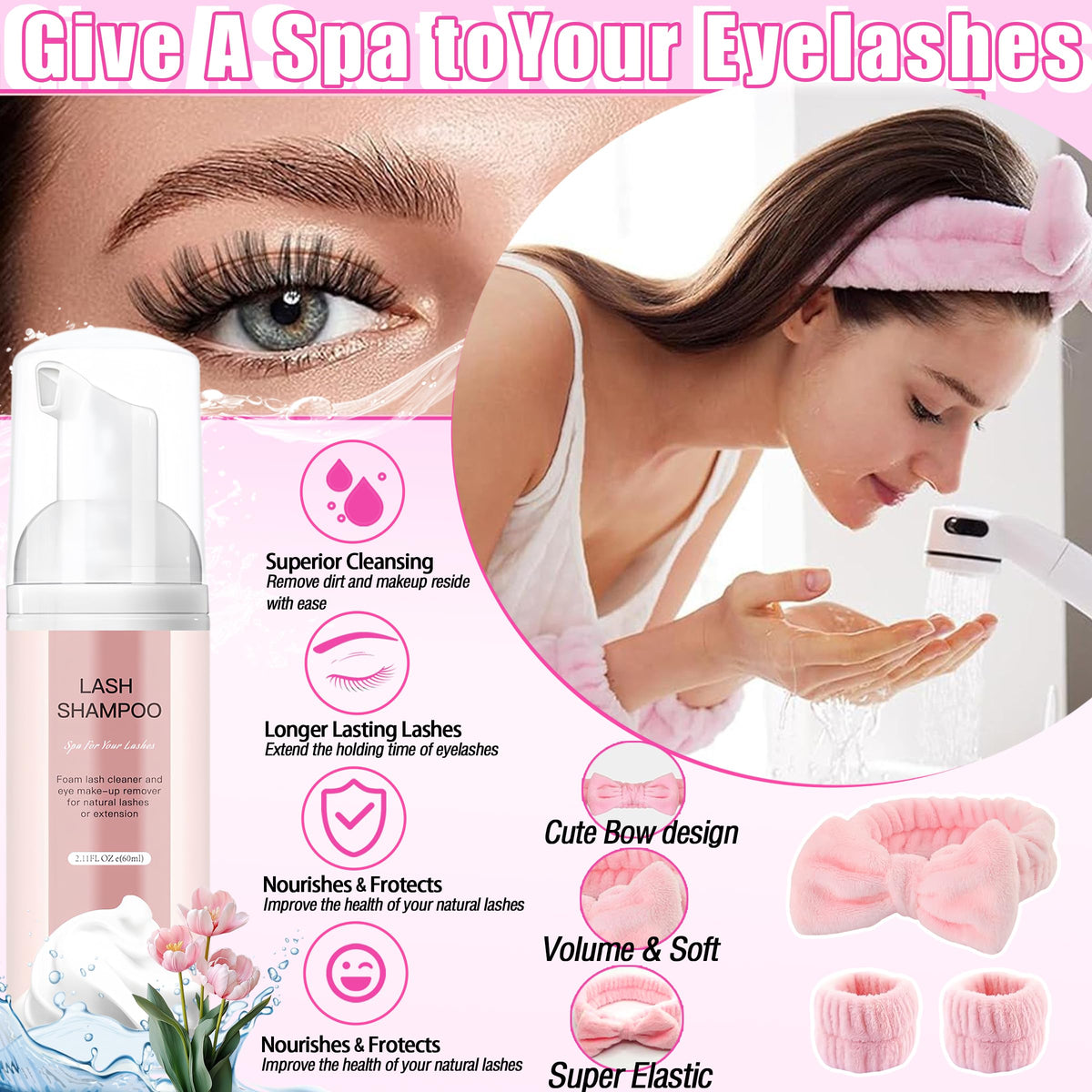 YIDUO Eyelash Makeup Remover bottle
