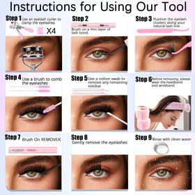 YIDUO eyelash tweezers for precise application