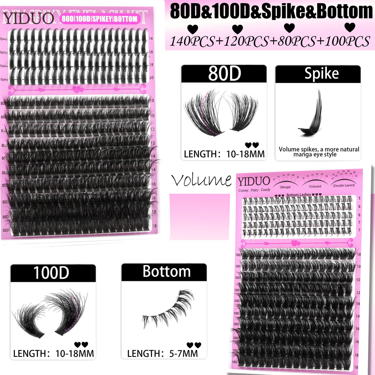 YIDUO eyelash tweezers for precise application