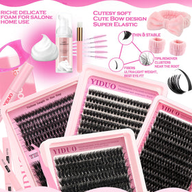 YIDUO Lash Clusters 60D style close-up