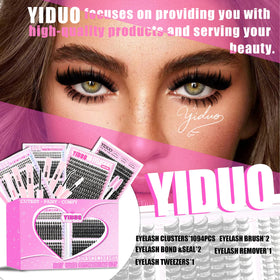 YIDUO lash clusters in various lengths and styles
