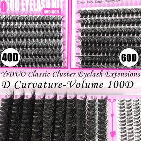YIDUO lash clusters in various styles and lengths