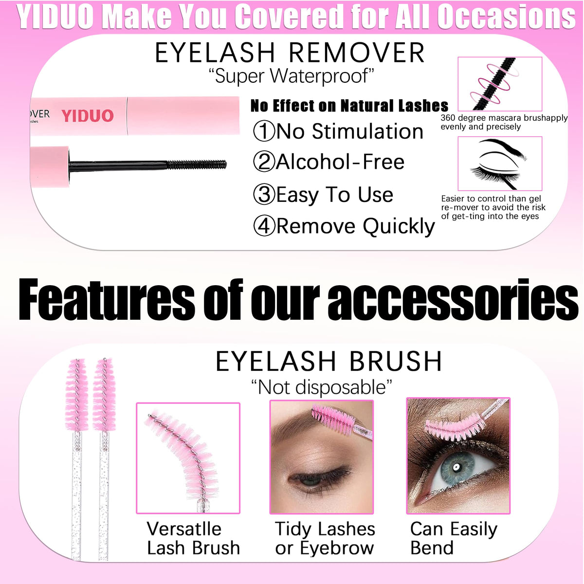 YIDUO Lash Clusters Kit packaging