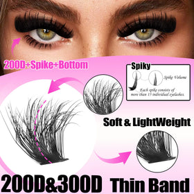 YIDUO Lash Clusters Kit packaging and included accessories