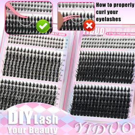 YIDUO lash clusters kit packaging front view