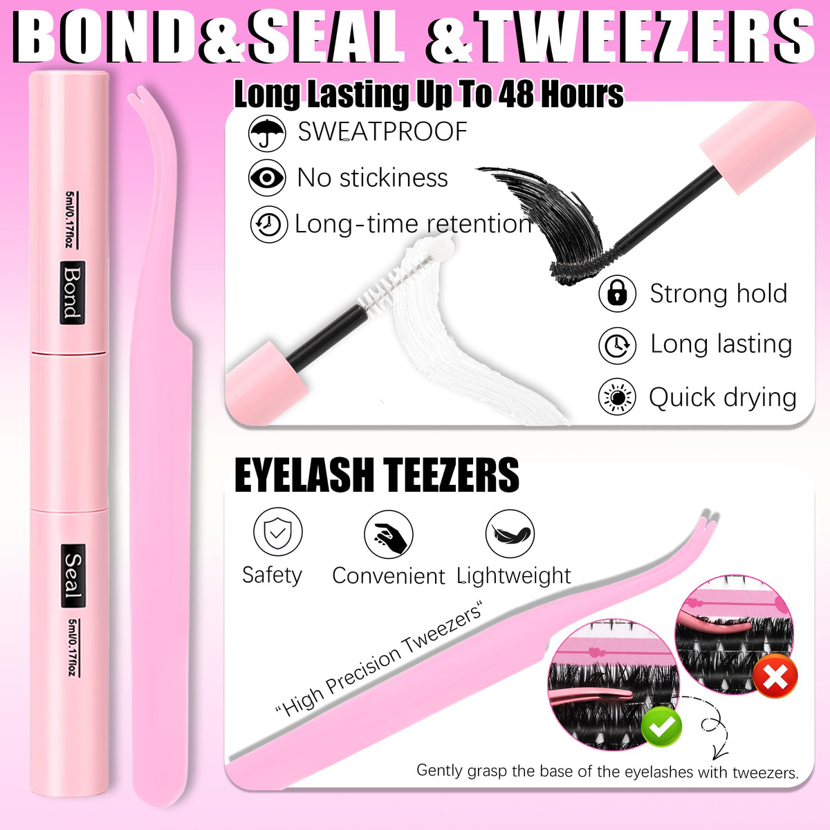 YIDUO lash clusters showing cartoon-style tips