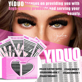 YIDUO lash clusters with eyelash brush