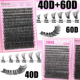 YIDUO lash clusters with spiky and bottom lash options