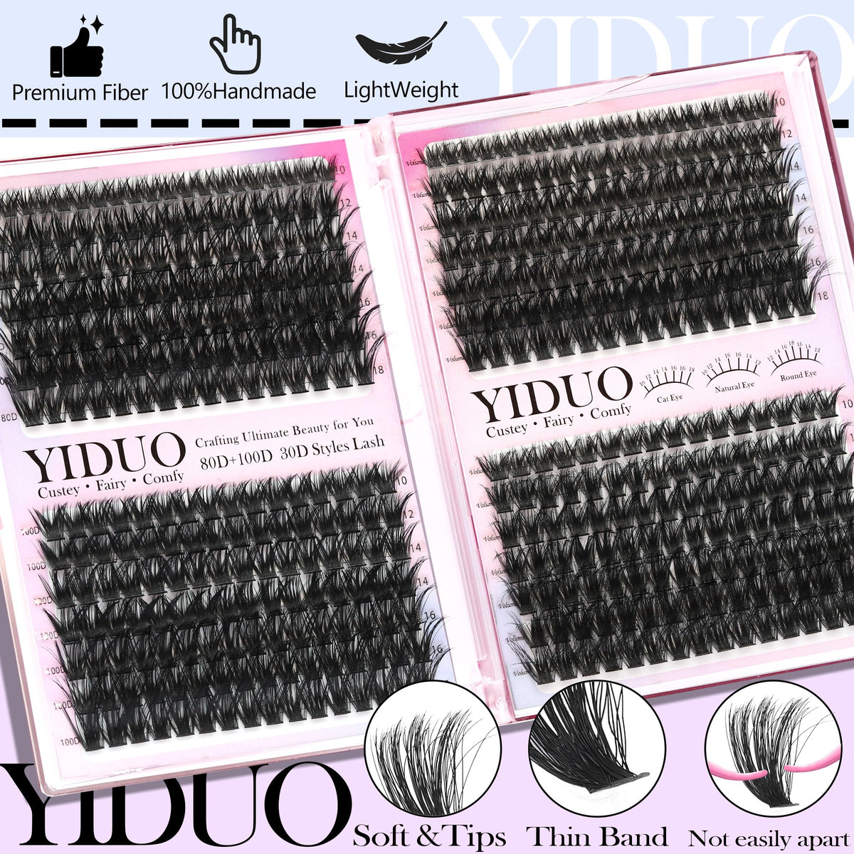 YIDUO lash curler and accessories in the kit