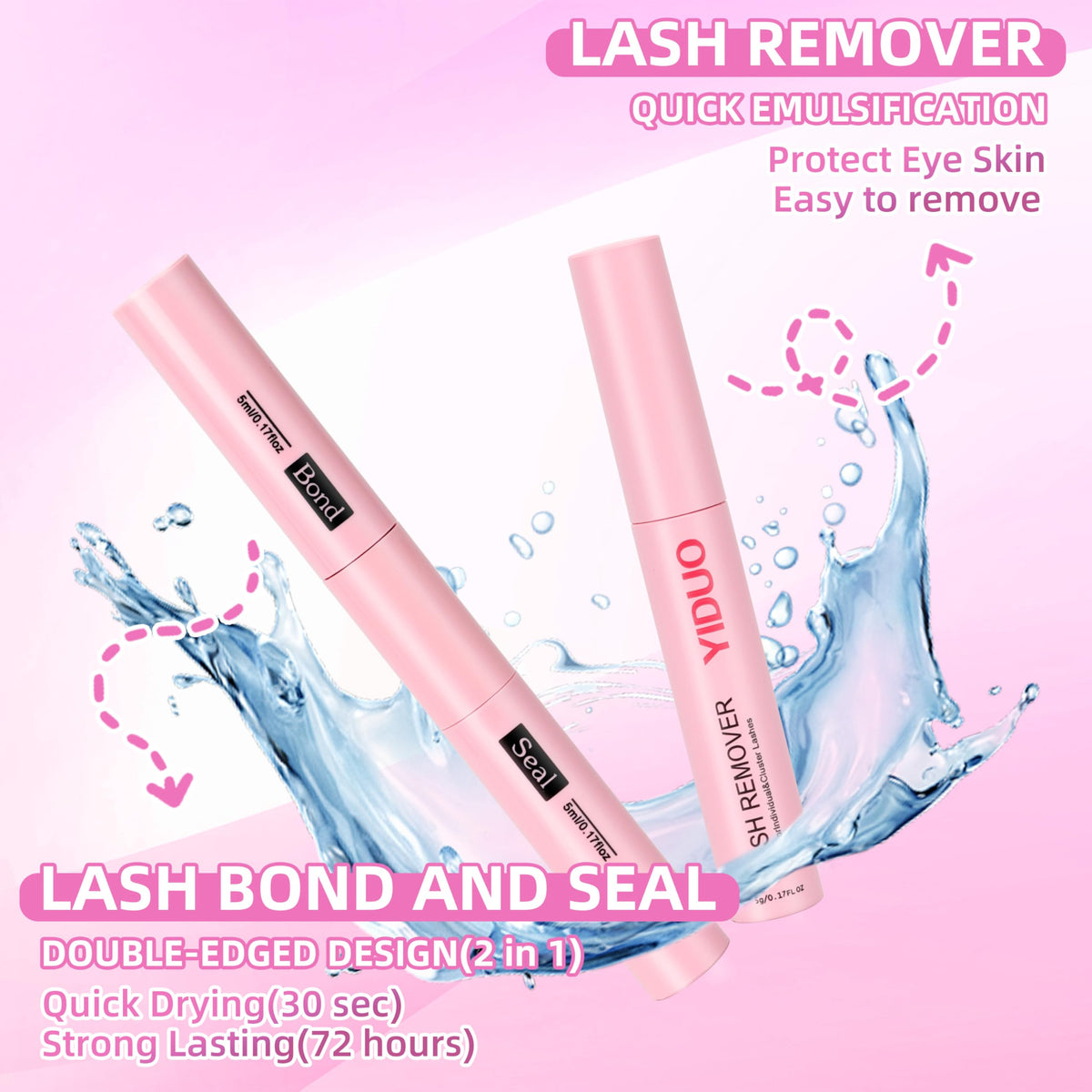 YIDUO lash makeup remover bottle