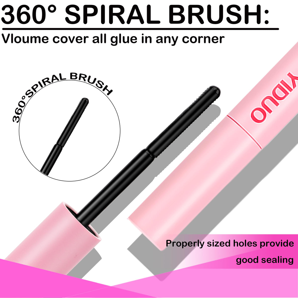 YIDUO Lashes Clusters Kit open showing various lash styles