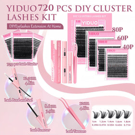 YIDUO Lashes Extensions Kit packaging front view