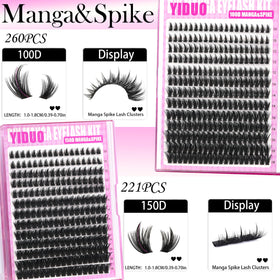 YIDUO Manga 100D and 150D spikes lashes