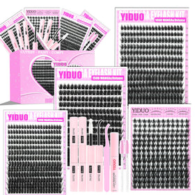 YIDUO Manga Lash Clusters Kit 887Pcs front view