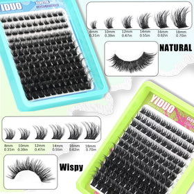 YIDUO Spike lash clusters displayed