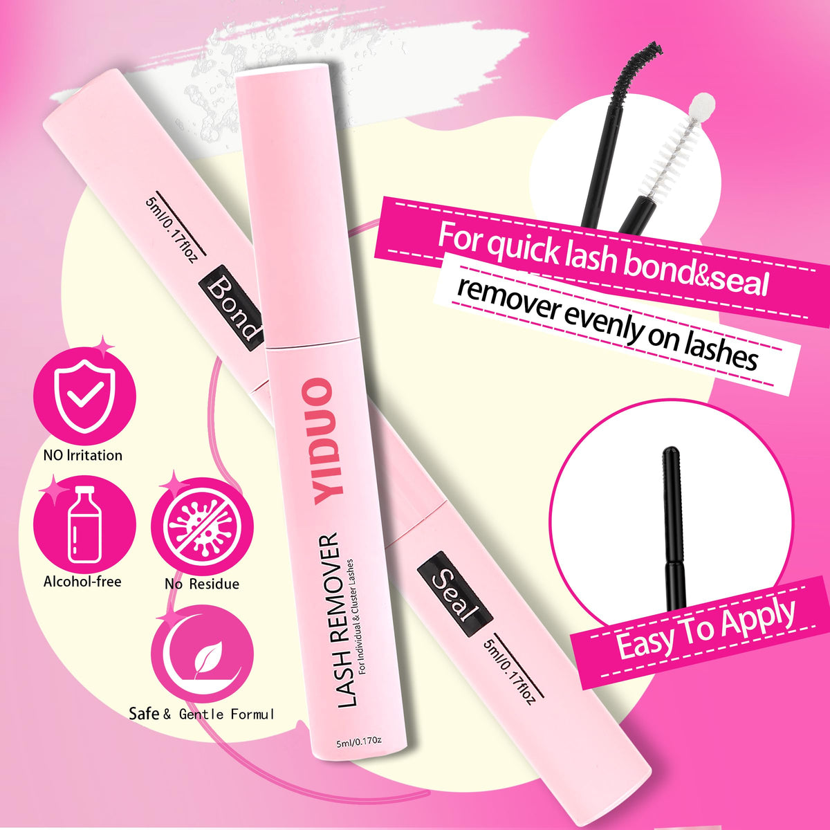YIDUO spiky lash clusters in different lengths