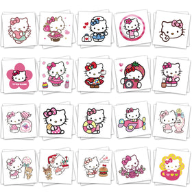 YINFENGKANHAI Hello Kitty temporary tattoos front view