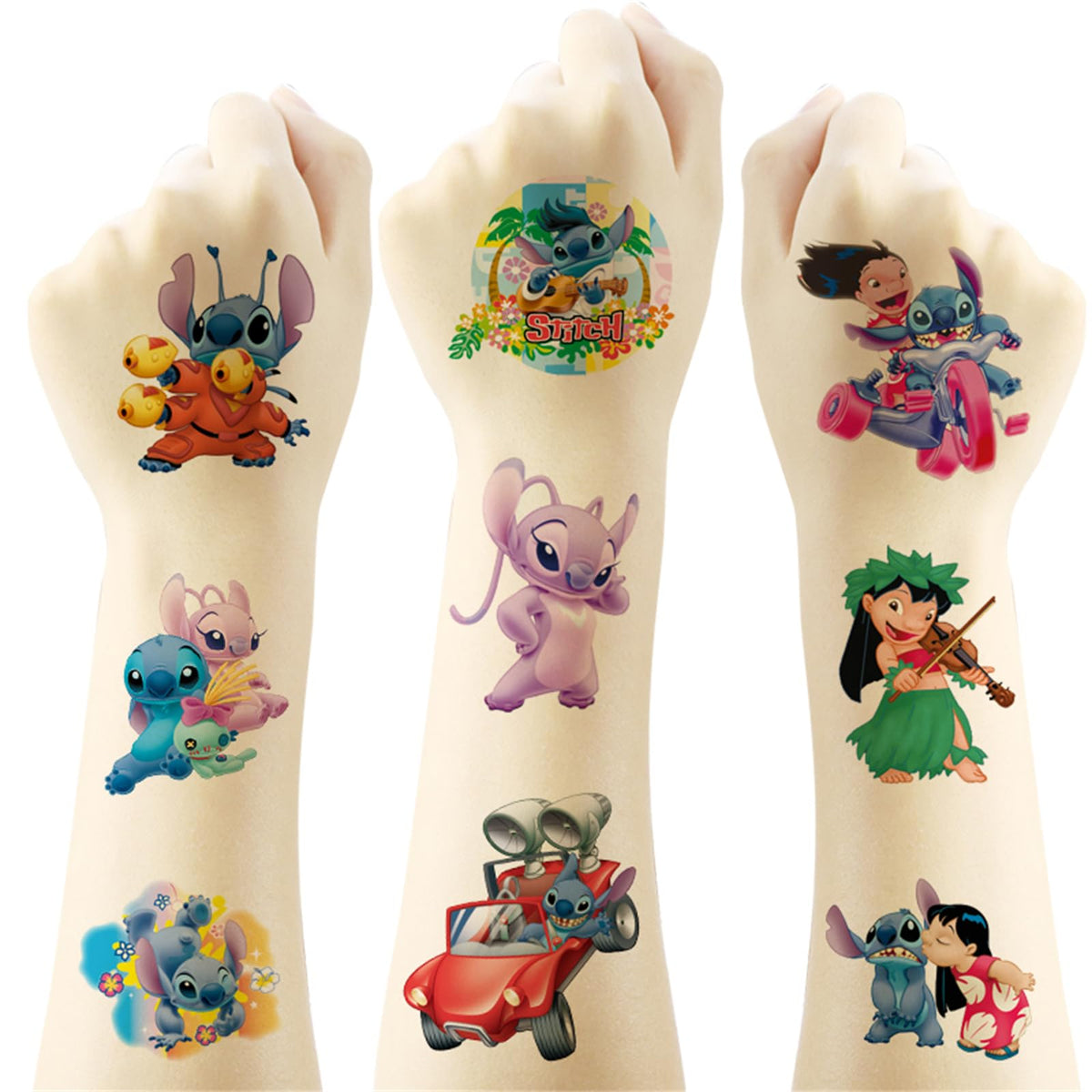 YINFENGKANHAI temporary tattoos showing various designs