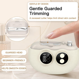 Yionkin Electric Nail Clipper built-in magnifier close-up