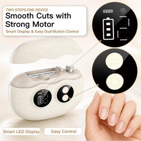Yionkin Electric Nail Clipper dual polishing mode settings