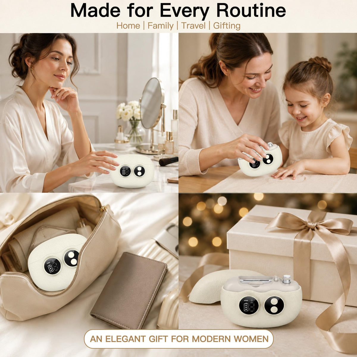 Yionkin Electric Nail Clipper lifestyle scene with family