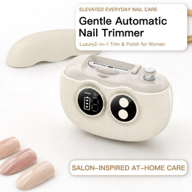 Yionkin Electric Nail Clipper showing interchangeable heads