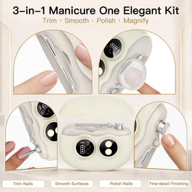 Yionkin Electric Nail Clipper with debris storage compartment
