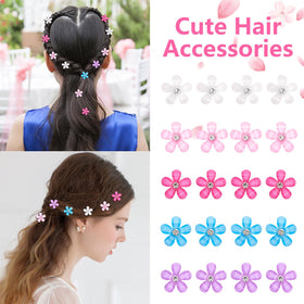 YISSION hair clips with sparkling crystals close-up