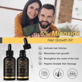 YKDILYHH Minoxidil Hair Growth Serum 5% with biotin benefits