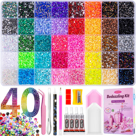 YKHSIY Bedazzling Kit with 40000Pcs rhinestones and tools