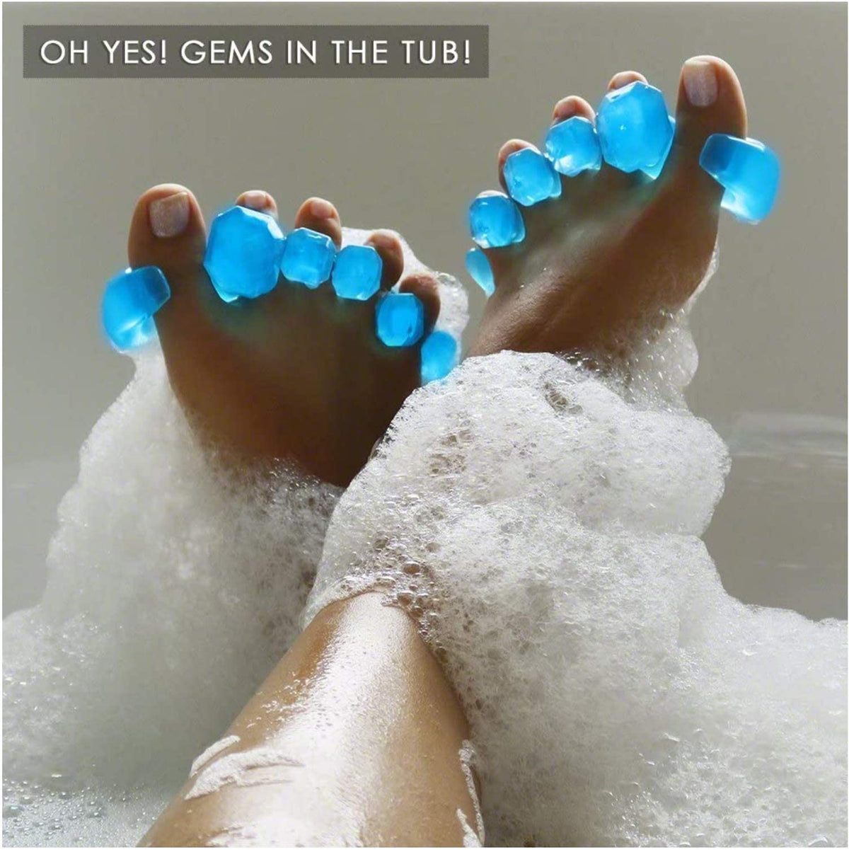 Yoga Toes GEMS gel toe separator pair on a white background
