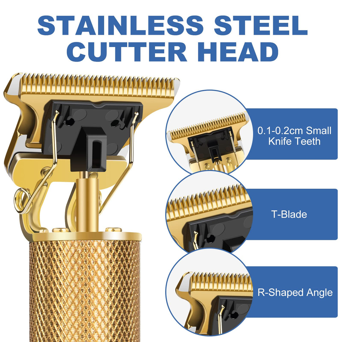 YOGINGO Beard Trimmer with adjustable guide combs