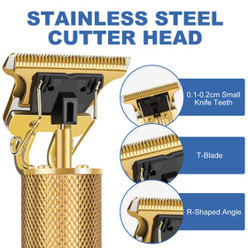 YOGINGO Beard Trimmer with adjustable guide combs